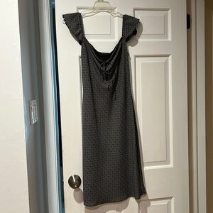 Vintage 90s/Y2K flutter sleeve slip dress